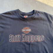 Vintage Harley Davidson Shift Happens Tee