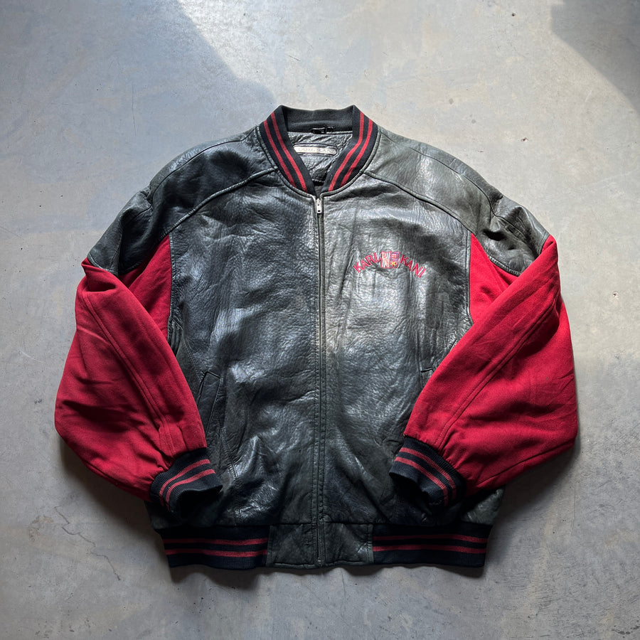 Vintage Karl Kani Varsity Leather Jacket