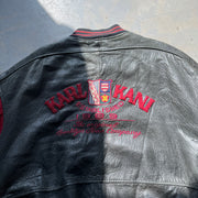 Vintage Karl Kani Varsity Leather Jacket