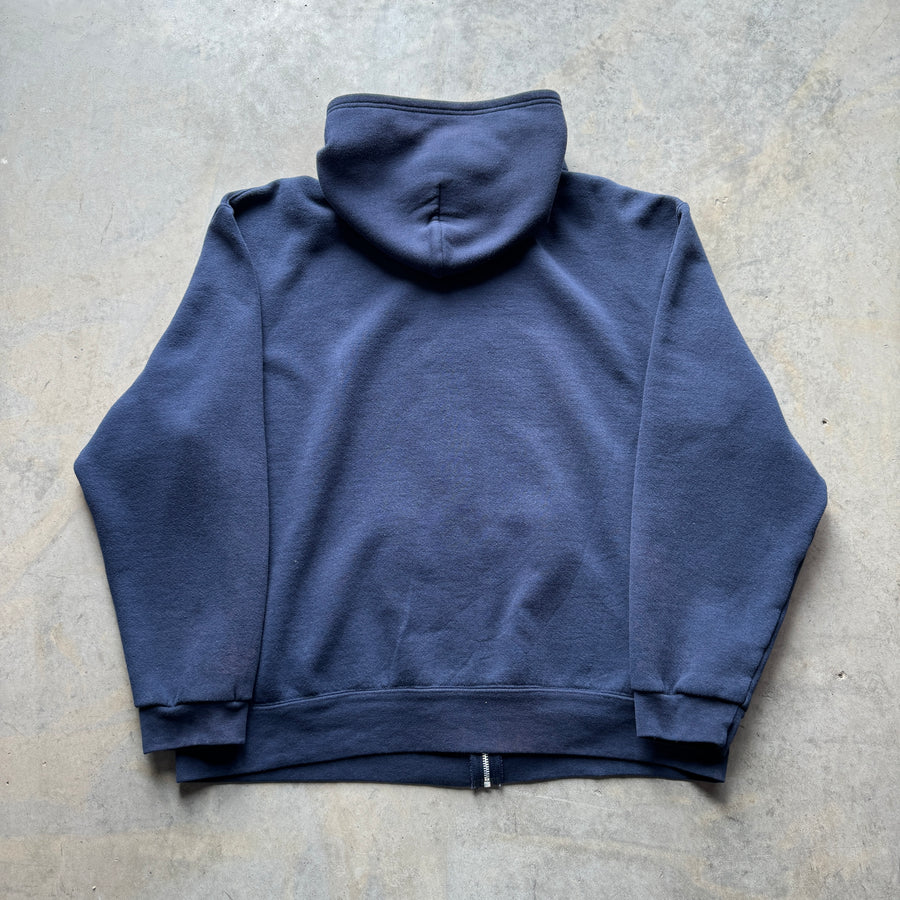 Vintage Navy Zip Up Hoodie